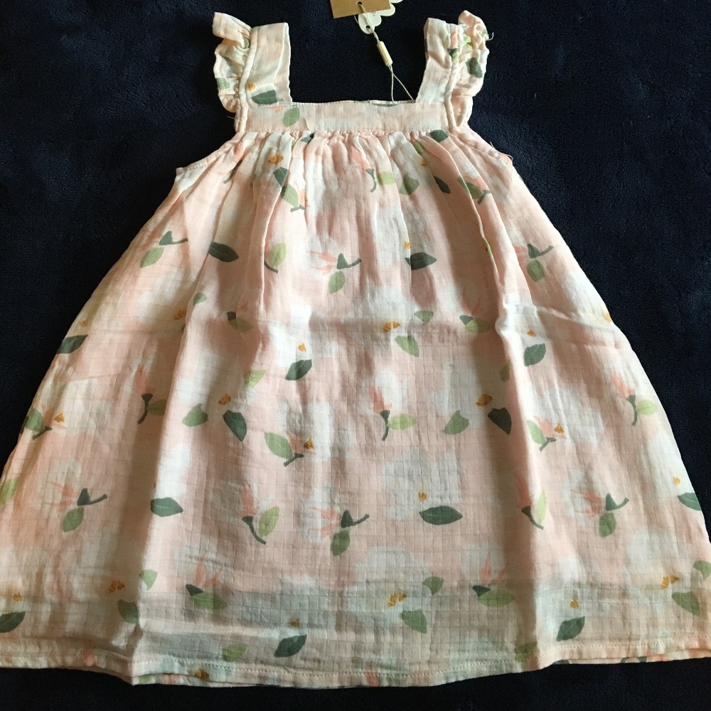 NWT 3t Angel dear pink magnolia sundress